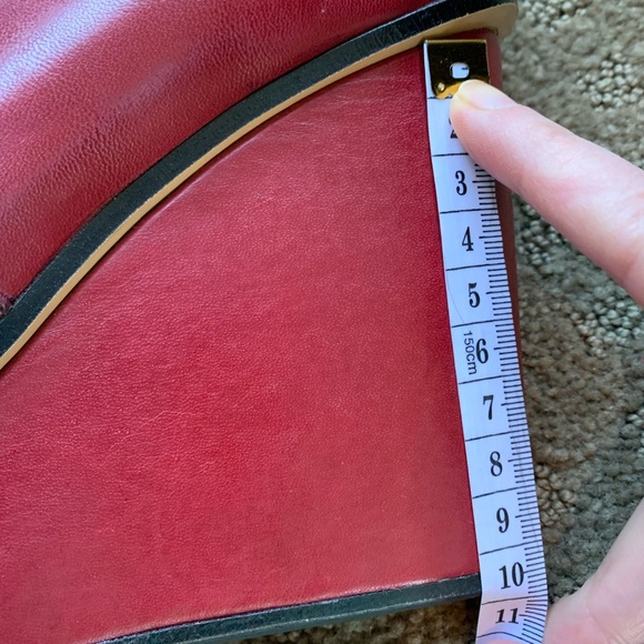 Diesel red leather wedge booties - Picture 6 of 14